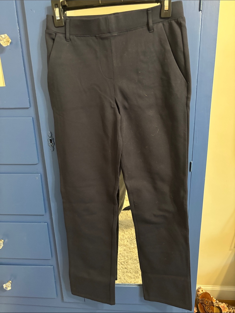 Quince Navy Ponte Pants - size S